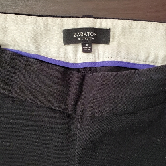 Babaton Aritzia Bi Stretch Black Capri Dress Pants, Size 0 - Picture 4 of 9
